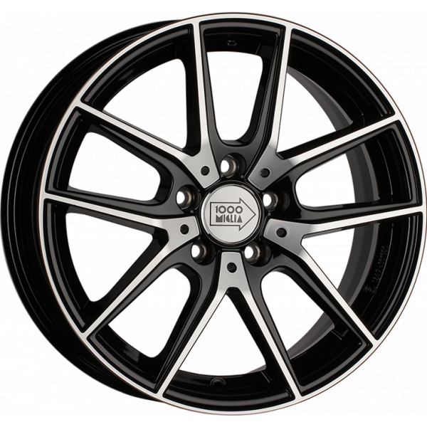 1000 Miglia MM041 7 R17 PCD:5/112 ET:45 DIA:66.6 black polished