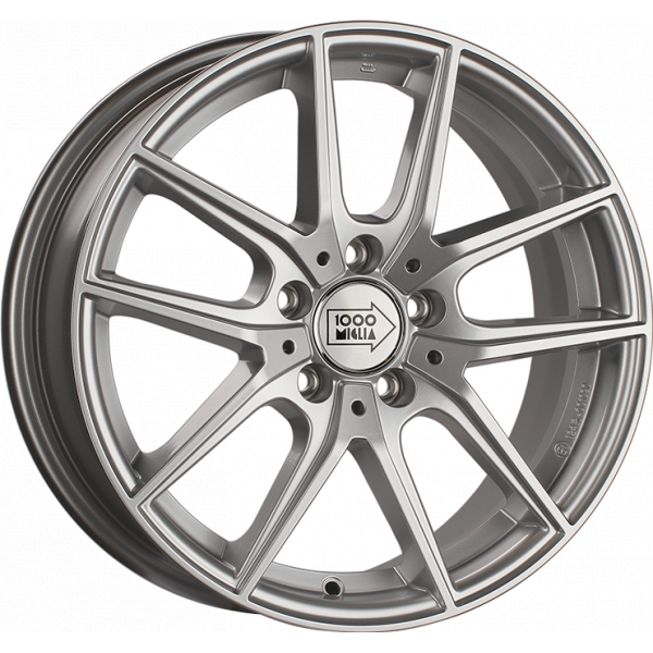 1000 Miglia MM041 7 R17 PCD:5/114.3 ET:45 DIA:67.1 Silver Gloss