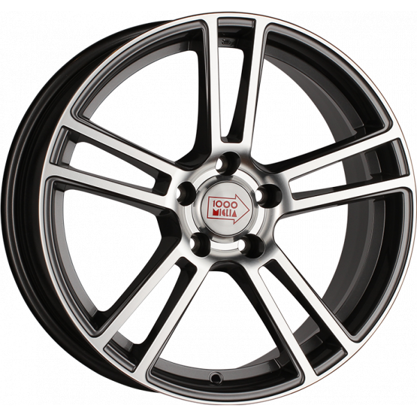 1000 Miglia MM1002 8 R18 PCD:5/114.3 ET:40 DIA:67.1 Dark Anthracite Polished