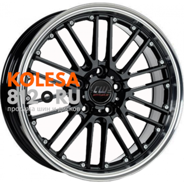 Borbet CW2/5 7 R17 PCD:5/105 ET:40 DIA:56.6 Black Rim Polished