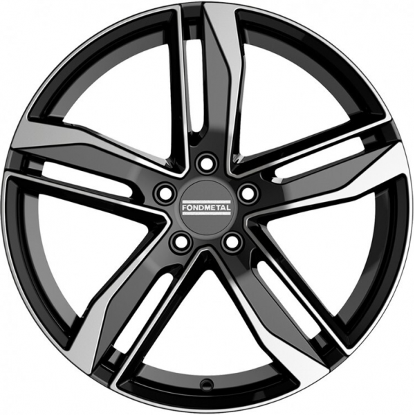 Fondmetal Hexis 8 R18 PCD:5/112 ET:48 DIA:57.1 Glossy Black Machined