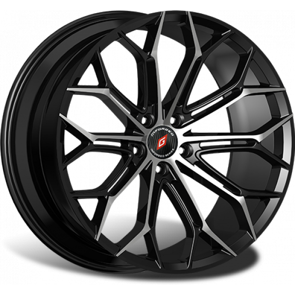 Inforged IFG41 8 R19 PCD:5/108 ET:45 DIA:63.3 Black Machined