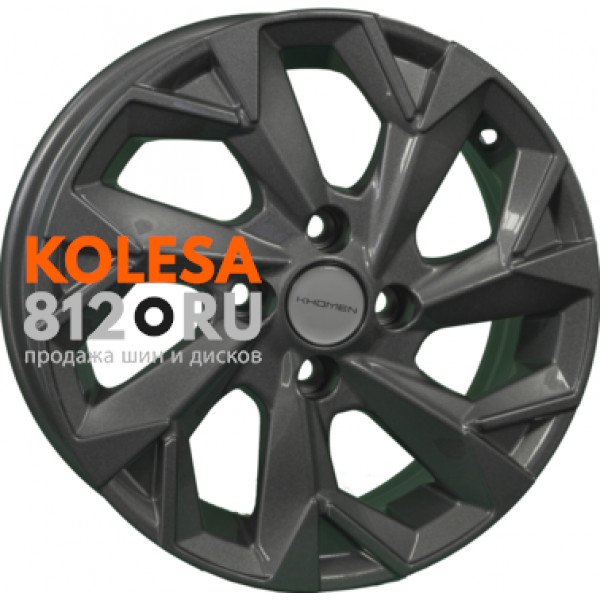 Khomen Wheels KHW1402 5.5 R14 PCD:4/100 ET:38 DIA:67.1 Gray