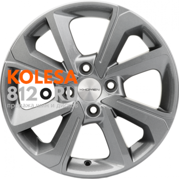 Khomen Wheels KHW1501 6 R15 PCD:4/100 ET:46 DIA:54.1 Gray