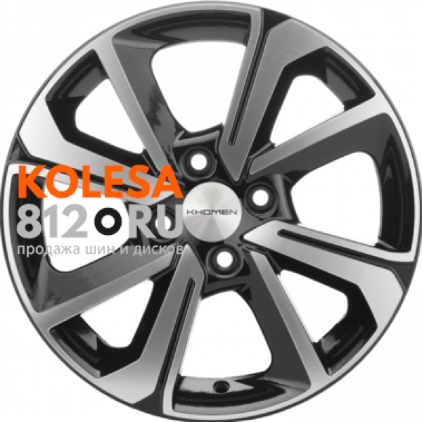 Khomen Wheels KHW1501 6 R15 PCD:4/100 ET:37 DIA:60.1 Black-FP