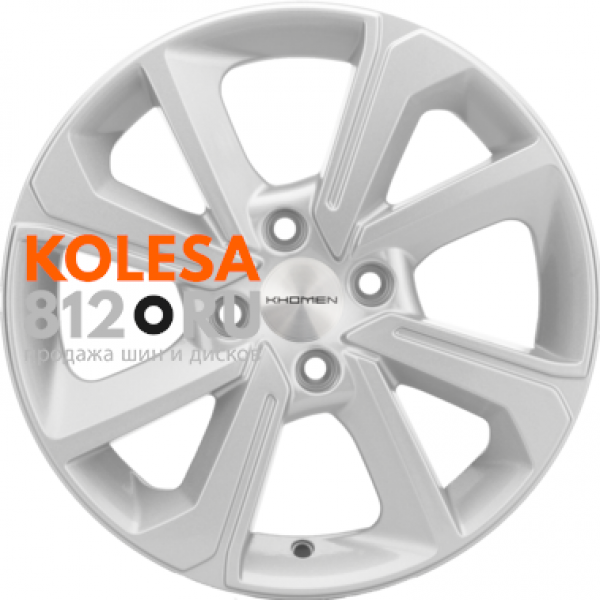 Khomen Wheels KHW1501 6 R15 PCD:4/100 ET:37 DIA:60.1 F-Silver