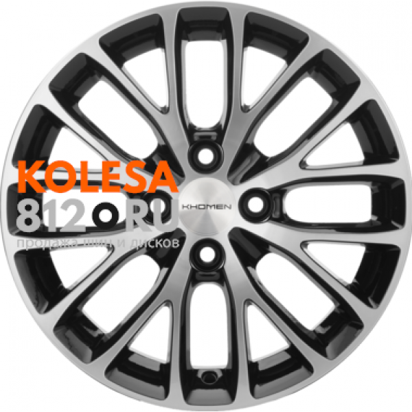 Khomen Wheels KHW1506 6 R15 PCD:4/100 ET:40 DIA:60.1 Black-FP