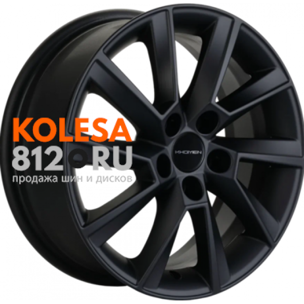 Khomen Wheels KHW1507 (Rapid/Fabia) 6 R15 PCD:5/100 ET:38 DIA:57.1 Black matt