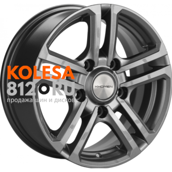 Khomen Wheels KHW1602 (Niva 4x4) 6.5 R16 PCD:5/139.7 ET:40 DIA:98.5 Gray