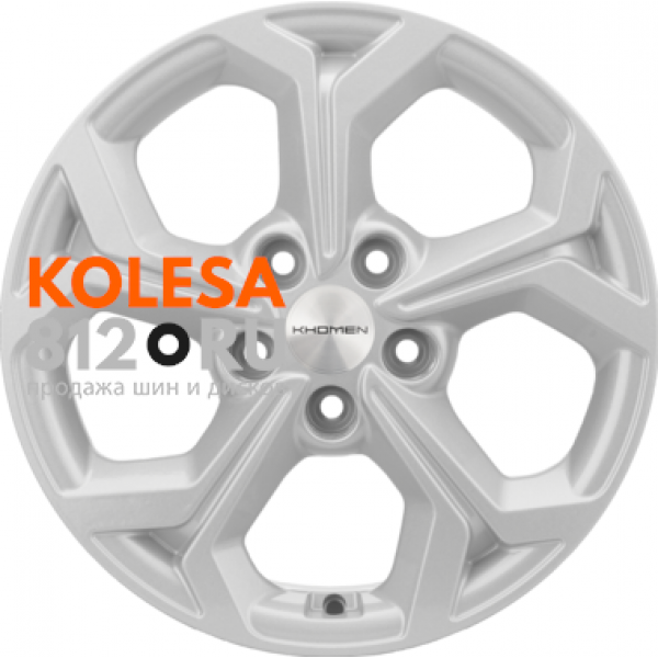 Khomen Wheels KHW1606 6.5 R16 PCD:5/108 ET:50 DIA:63.3 F-Silver