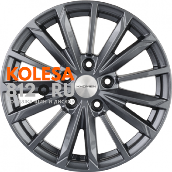 Khomen Wheels KHW1611 6.5 R16 PCD:5/112 ET:39.5 DIA:66.6 Gray