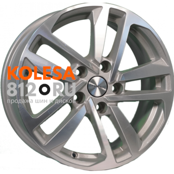 Khomen Wheels KHW1612 (Polo) 6.5 R16 PCD:5/100 ET:39 DIA:57.1 F-Silver-FP