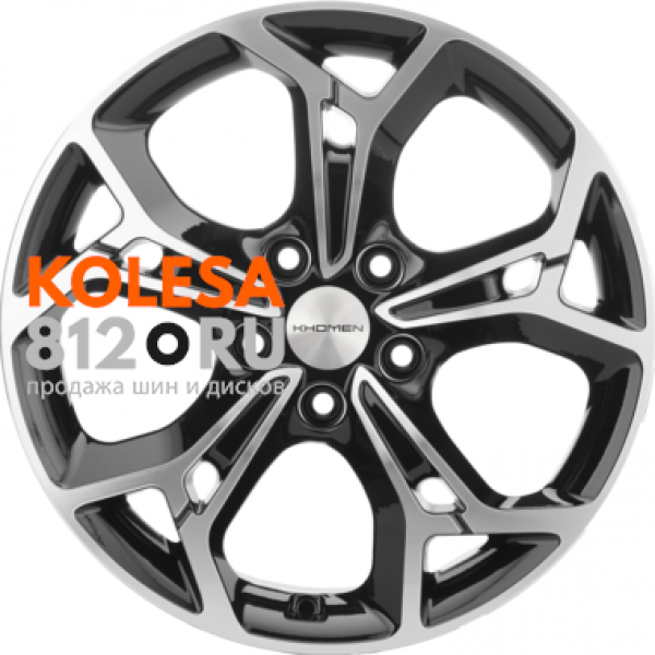 Khomen Wheels KHW1702 7 R17 PCD:5/114.3 ET:40 DIA:66.1 Black-FP