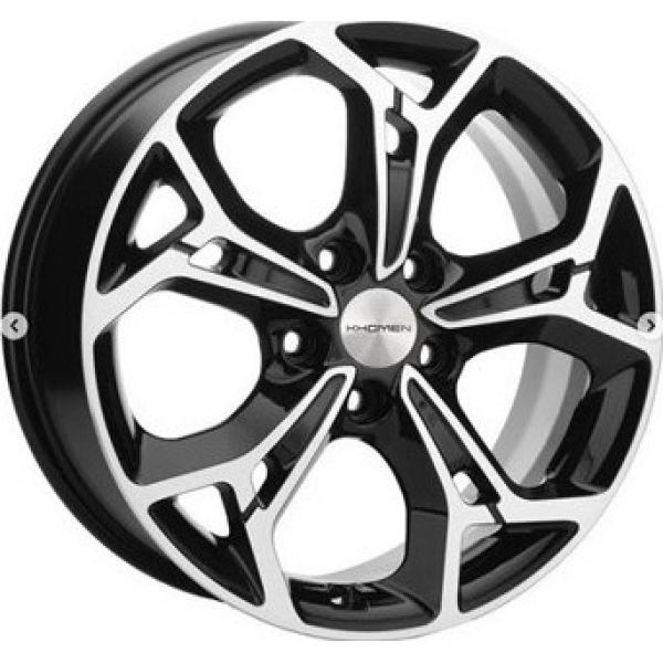 Khomen Wheels KHW1702 7 R17 PCD:5/114.3 ET:45 DIA:60.1 Black_FP