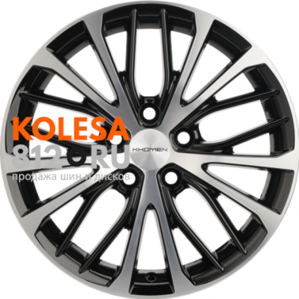 Khomen Wheels KHW1705 7 R17 PCD:5/112 ET:49 DIA:57.1 Black-FP