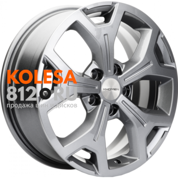 Khomen Wheels KHW1710 7 R17 PCD:5/114.3 ET:37 DIA:66.5 Gray