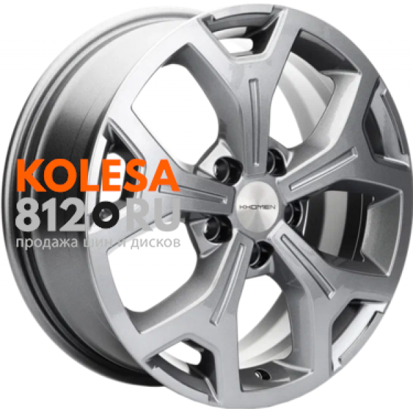 Khomen Wheels KHW1710 7 R17 PCD:5/108 ET:33 DIA:60.1 Gray