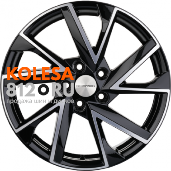 Khomen Wheels KHW1714 7 R17 PCD:5/114.3 ET:50 DIA:67.1 Black-FP