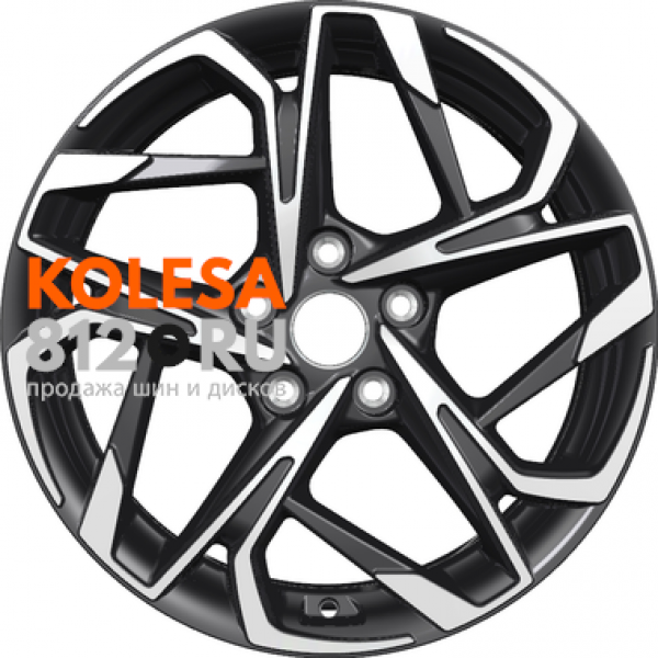 Khomen Wheels KHW1716 7 R17 PCD:5/112 ET:45 DIA:57.1 Black-FP