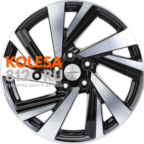 Khomen Wheels KHW1801 (Optima) 7.5 R18 PCD:5/114.3 ET:52.5 DIA:67.1 Black-FP