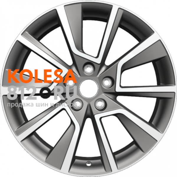 Khomen Wheels KHW1802 7 R18 PCD:5/114.3 ET:50 DIA:67.1 Gray-FP