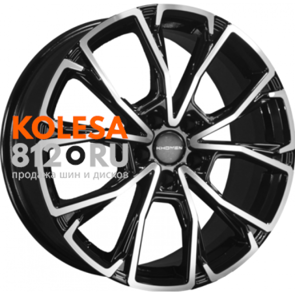 Khomen Wheels KHW1907 7.5 R19 PCD:5/112 ET:43 DIA:57.1 Black-FP