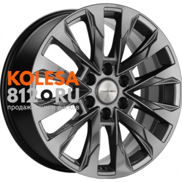 Khomen Wheels KHW2010 8 R20 PCD:6/114.3 ET:40 DIA:67.1 Gray