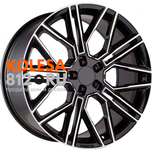 Khomen Wheels KHW2101 (GLE/GLS) 10.5 R21 PCD:5/112 ET:43 DIA:66.6 Black-FP