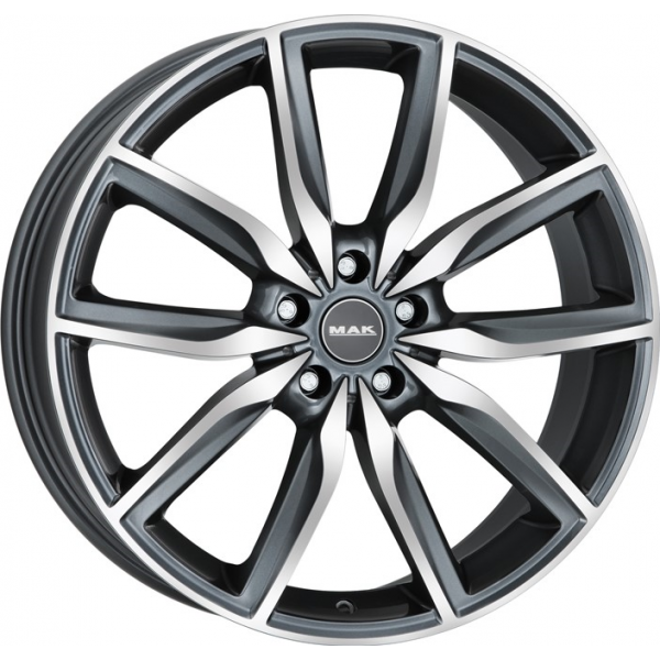 Mak Allianz 9.5 R19 PCD:5/112 ET:39 DIA:66.6 Gunmetal Mirror Face