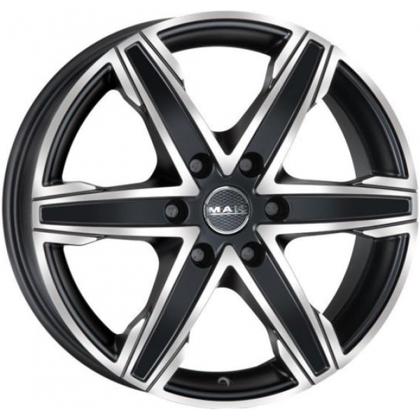 Mak King6 6.5 R16 PCD:6/130 ET:54 DIA:84.1 ice black