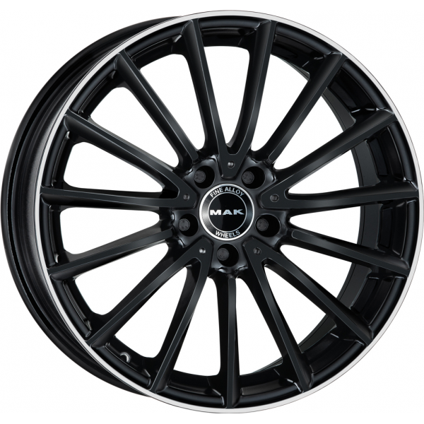 Mak Komet 7.5 R17 PCD:5/112 ET:36 DIA:66.6 Gloss Black Mirror Ring