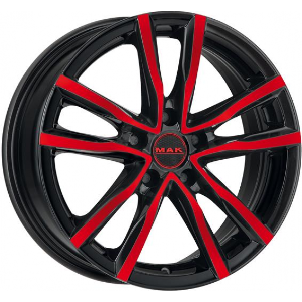 Mak Milano 7 R17 PCD:5/114.3 ET:40 DIA:76 Black and Red