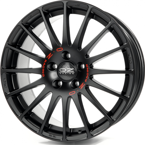 OZ Racing Superturismo GT 8 R19 PCD:5/112 ET:35 DIA:75 MATT BLACK RED LETTERING