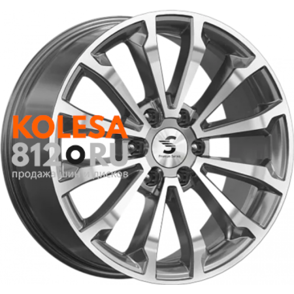 Premium Series КР006 8.5 R20 PCD:6/139.7 ET:30 DIA:77.9 Diamond Gloss Graphite