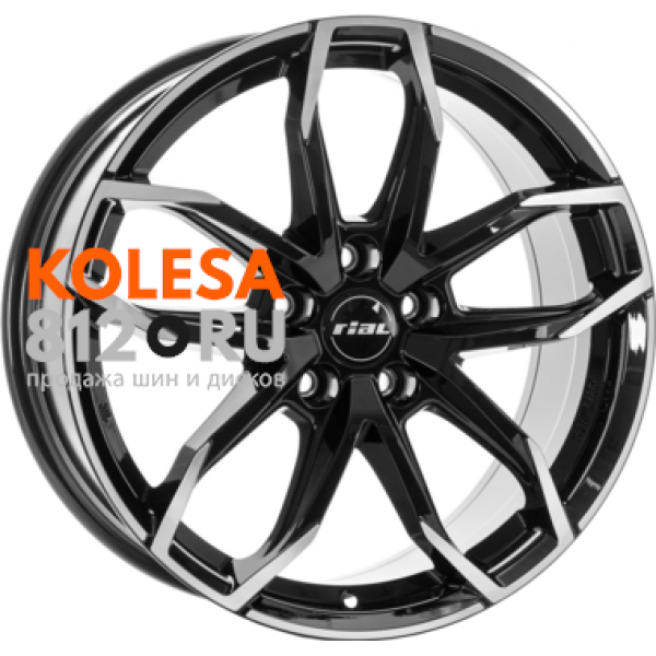 Rial Lucca 6.5 R16 PCD:5/114.3 ET:50 DIA:67.1 Diamant black front polished